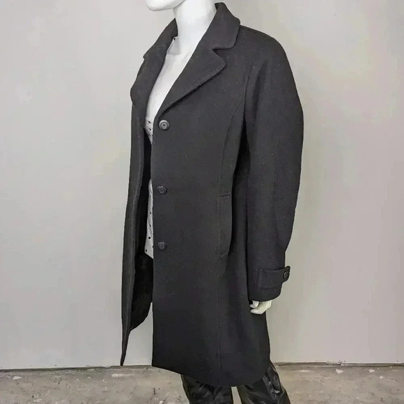 L.L. Bean Women's Classic Lambswool Polo Coat 14R - Picture 2 of 5